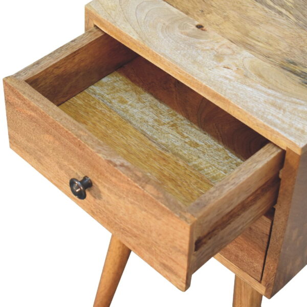 molsana Mini 2-Drawer Oak Bedside Table – Compact & Functional Nightstand - Image 6