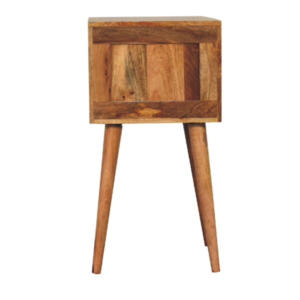 molsana Mini 2-Drawer Oak Bedside Table – Compact & Functional Nightstand - Image 9