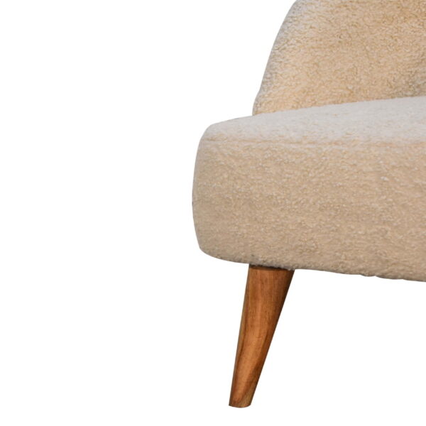 molsana Cream Bouclé Tub Chair – Cozy & Stylish Accent Seating - Image 7