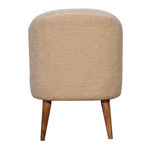 molsana Cream Bouclé Tub Chair – Cozy & Stylish Accent Seating - Image 9