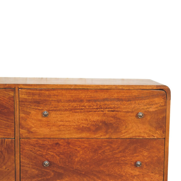 molsana Large Curved Chestnut Chest – Elegant Spacious Storage - Image 4