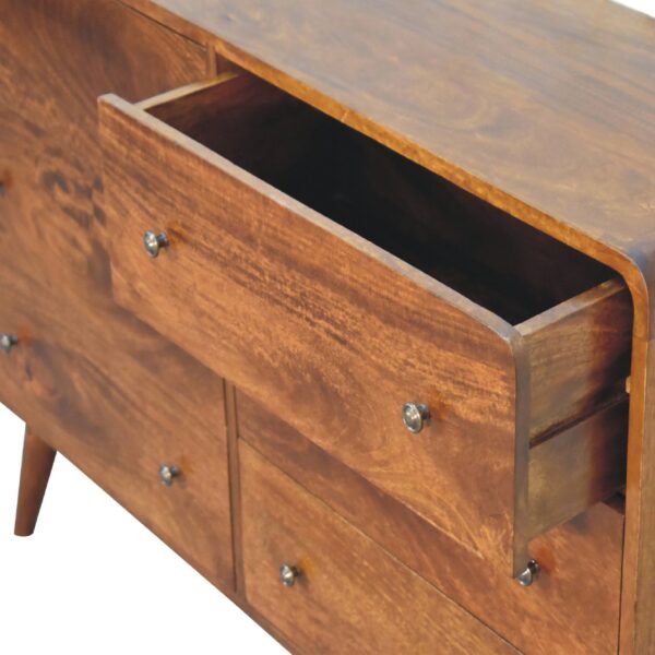 molsana Large Curved Chestnut Chest – Elegant Spacious Storage - Image 5