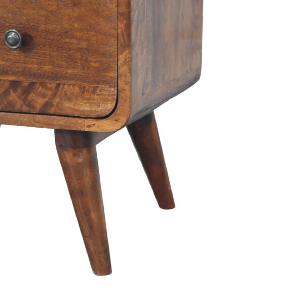 molsana 2-Drawer Curved Chestnut Chest – Elegant Storage Solution - Image 7