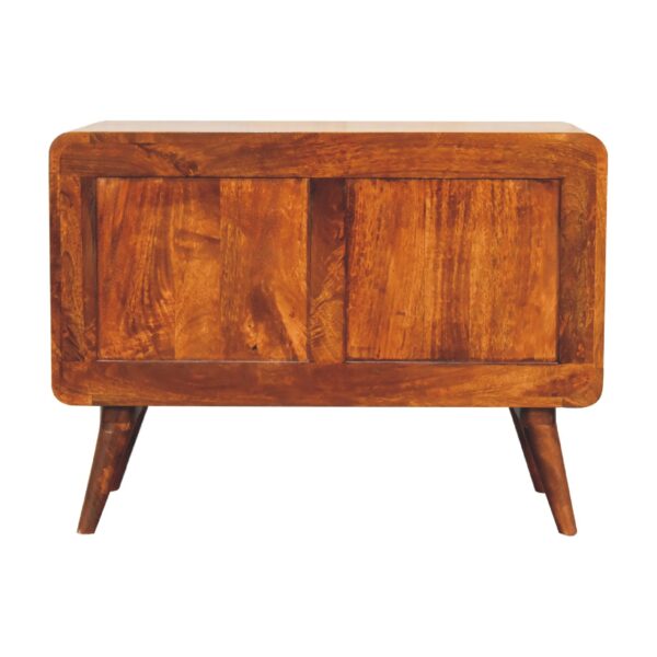 molsana 2-Drawer Curved Chestnut Chest – Elegant Storage Solution - Image 9